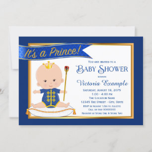 Süße Prinz Baby Shower Einladungen