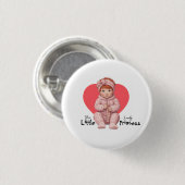 Süße Prinzessin Baby Button (Vorne & Hinten)