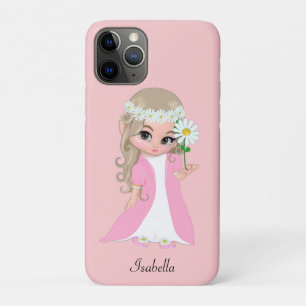 Süße Prinzessin hält eine Blume auf hellrosa Case-Mate iPhone Hülle