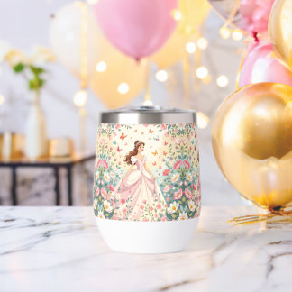 Süße Prinzessin mit Schmetterlingen
