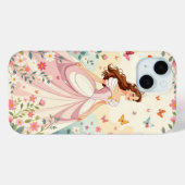 Süße Prinzessin mit Schmetterlingen Case-Mate iPhone Hülle (Rückseite (Horizontal))