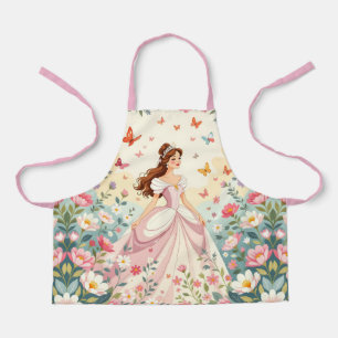 Süße Prinzessin mit Schmetterlingen Schürze