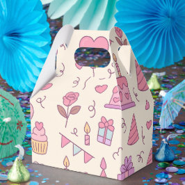 Süße Prinzessinnen-Party-Feier-Muster Geschenkschachtel