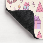 Süße Prinzessinnen-Party-Feier-Muster Mousepad (Ecke)
