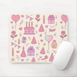 Süße Prinzessinnen-Party-Feier-Muster Mousepad