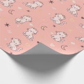 Süße Prinzessinnenkatze Geschenkpapier (Ecke)