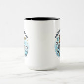 Süße Programmierer-Katze Coding Vinyl-Aufkleber | Tasse (Zentrum)