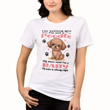 Süße Pudel-Baby-Hundemama