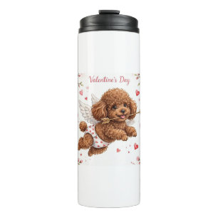 Süße Pudel-Kaffeetasse – Haustierliebhaber-Tasse – Thermosbecher