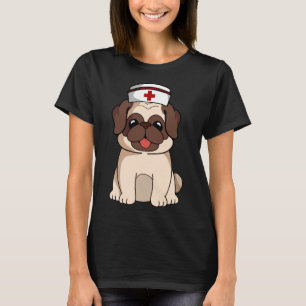 Süße Pug-Krankenschwester Internationaler Tag der T-Shirt