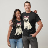 Süße Pug Mädchen T-Shirt (Unisex)
