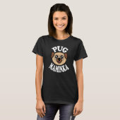Süße Pug Maminka T-Shirt (Vorne ganz)