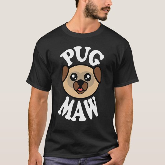 Süße Pug-Mops-Mama T-Shirt (Vorderseite)