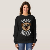 Süße Pug-Oma Sweatshirt (Vorne ganz)