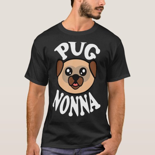 Süße Pug-Oma T-Shirt (Vorderseite)
