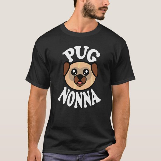 Süße Pug-Oma T-Shirt (Vorderseite)