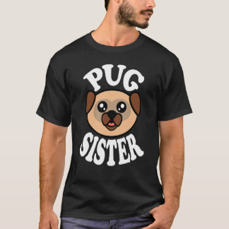 Süße Pug-Schwester T-Shirt