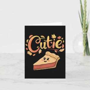 Süsse Pumpkin Pie Pi Day Türkei Fall Erntedank Karte