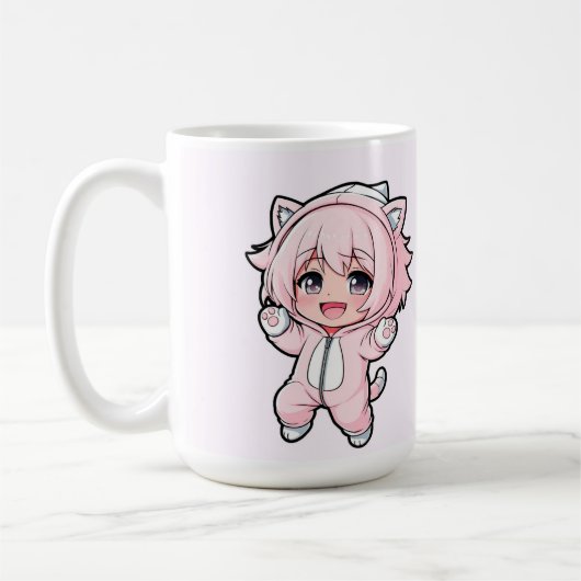 Süße Puppe „In Arbeit“ Design – Zukunftstraum Gi Kaffeetasse (Links)
