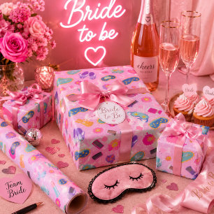 Süße Pyjamaparty Geschenkpapier