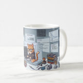 Süße Quantenlabor-Katzen-Tasse Kaffeetasse (VorderseiteRechts)