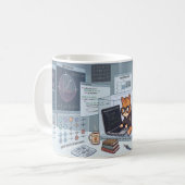 Süße Quantenlabor-Katzen-Tasse Kaffeetasse (Vorderseite Links)
