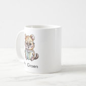 Süße Quokka liest ein Buch Custom Kaffeetasse (Vorderseite Links)