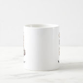 Süße Quokka liest ein Buch Custom Kaffeetasse (Mittel)