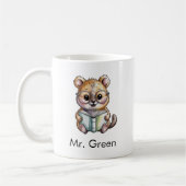 Süße Quokka liest ein Buch Custom Kaffeetasse (Links)