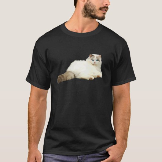 Süße Ragdoll-Katze 1 T-Shirt (Vorderseite)