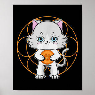 Süße Ragdoll-Katze Anime-Fellleukämie-Bewusstsein Poster