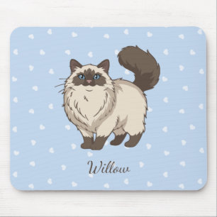 Süße Ragdoll-Katze Personalisiert Mousepad