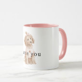 Süße Rahm-Hundeliebe Tasse (VorderseiteRechts)