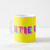 Süsse Rainbow Typografy Tasse (Vorderseite Links)