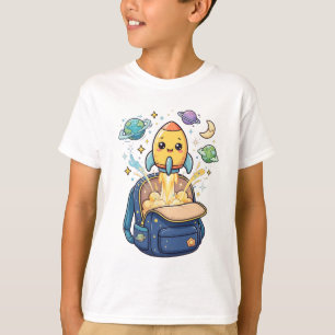 Süße Rakete startet vom Rucksack - Weltraumschule T-Shirt