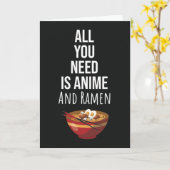 Süße Ramen-Anime-Karten Asiatisches Essen Kaiwaii Karte (Gelbe Blume)