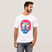 Süße Ramen-Katze T-Shirt (Vorne ganz)