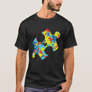 Süße Rätsel zum Autismustag Herz T-Shirt