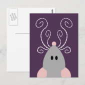 Süße Ratte oder Maus Postkarte (Vorne/Hinten)