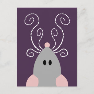 Süße Ratte oder Maus Postkarte