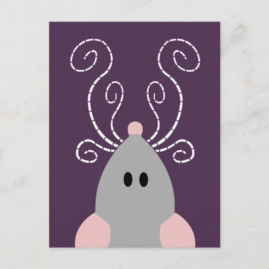 Süße Ratte oder Maus Postkarte (Vorderseite)