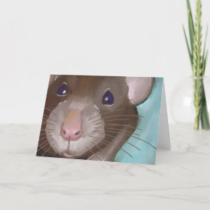 Süße Rattenkarte Karte