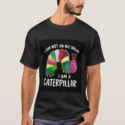 Süße Raupe mit Spruch 1 T-Shirt (Vorderseite)