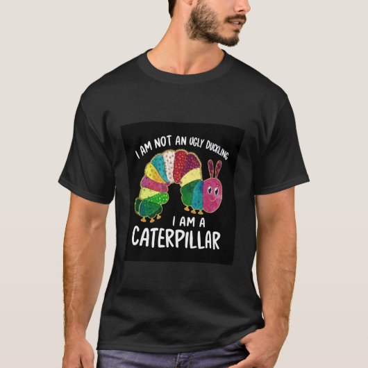 Süße Raupe mit Spruch 1 T-Shirt (Vorderseite)