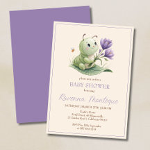 Süße Raupe Personalisierter Name Babyparty