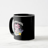 Süße Readsolotl Axolotl liest Bücher Pun Kaffee Tasse (Vorderseite Links)