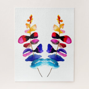 Süße Regenbogen-Blätter Aquarell Puzzle
