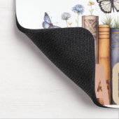 Süße Regenbogen-Bücherregal & Bücher Lehrer-Monogr Mousepad (Ecke)