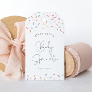 Süße Regenbogen-Sprinkles-Baby-Sprinkle-Shower-Fav Geschenkanhänger