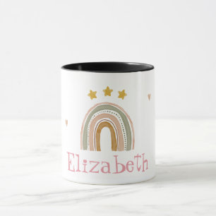 Süße Regenbogen Sterne Herzen Tasse